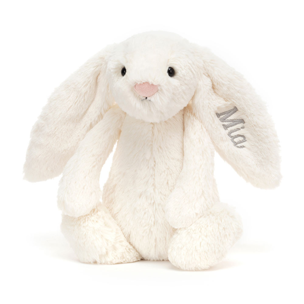 Personalized Bashful Cream Bunny Medium - 图片 10