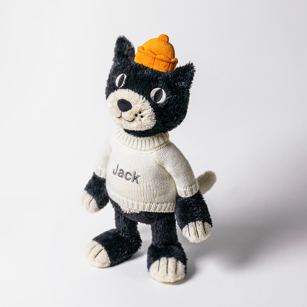 Jellycat Jack with Personalized Cream Jumper - 图片 6