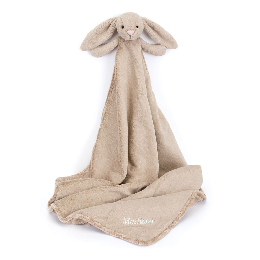 Personalized Bashful Beige Bunny Blankie - 图片 2