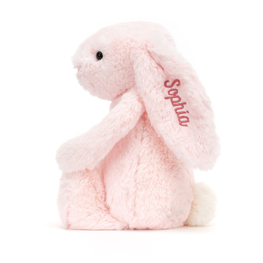 Personalized Bashful Pink Bunny Medium - 图片 6