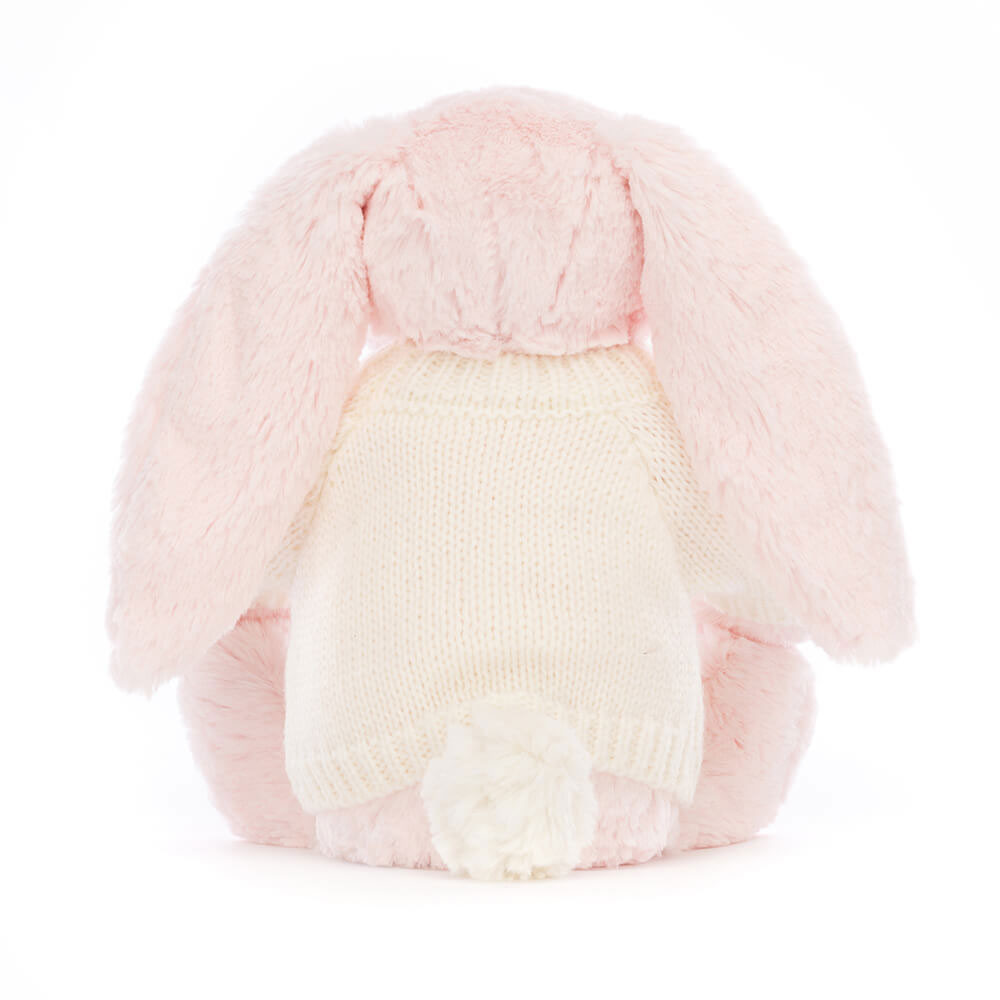 Bashful Pink Bunny with Personalized Cream Jumper - 图片 8