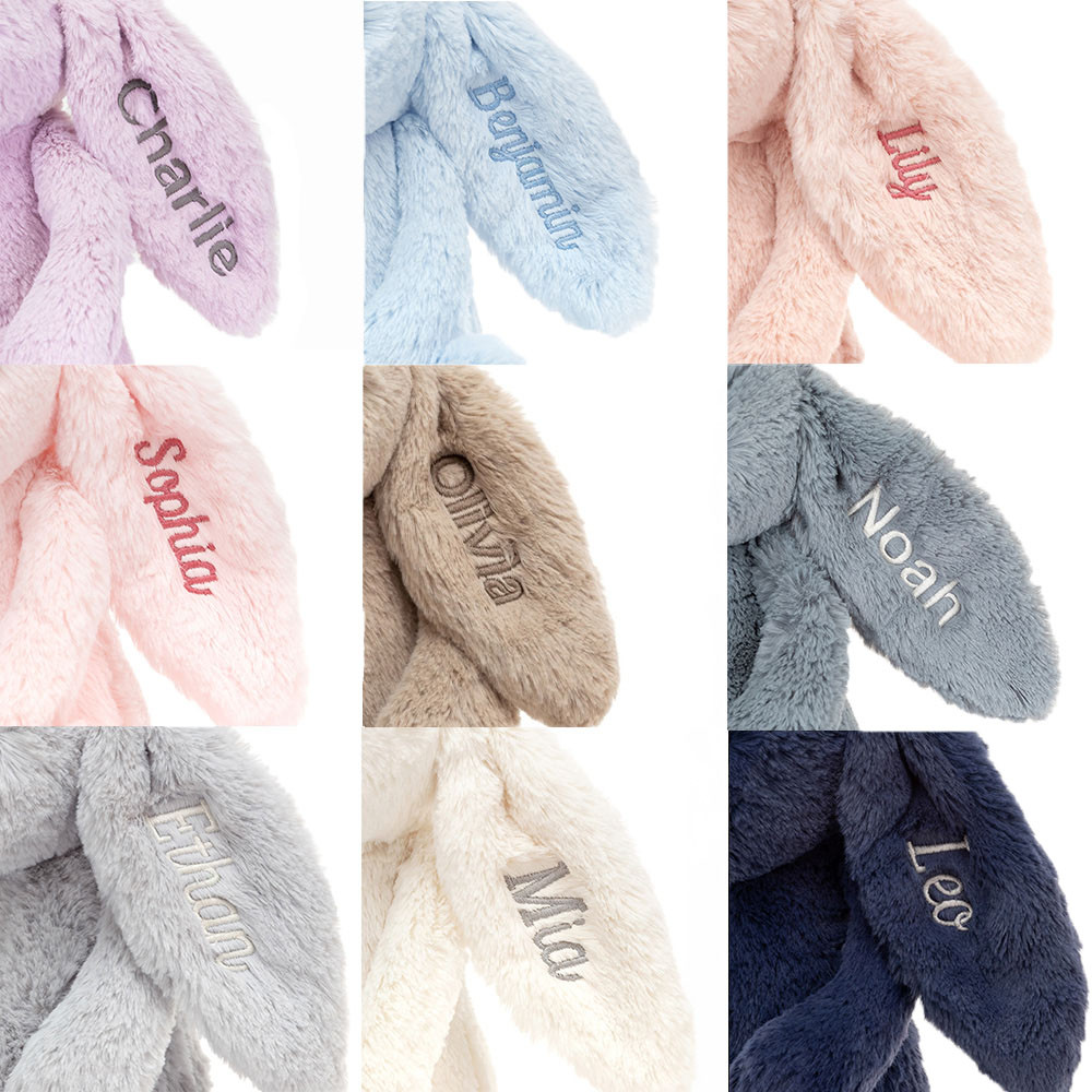 Personalized Bashful Pink Bunny Medium - 图片 5