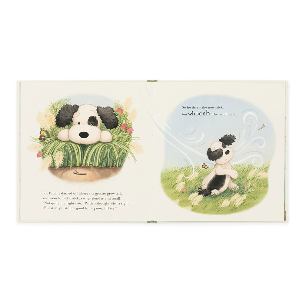 The Pick of the Sticks Book and Bashful Black & Cream Puppy Medium - 图片 4