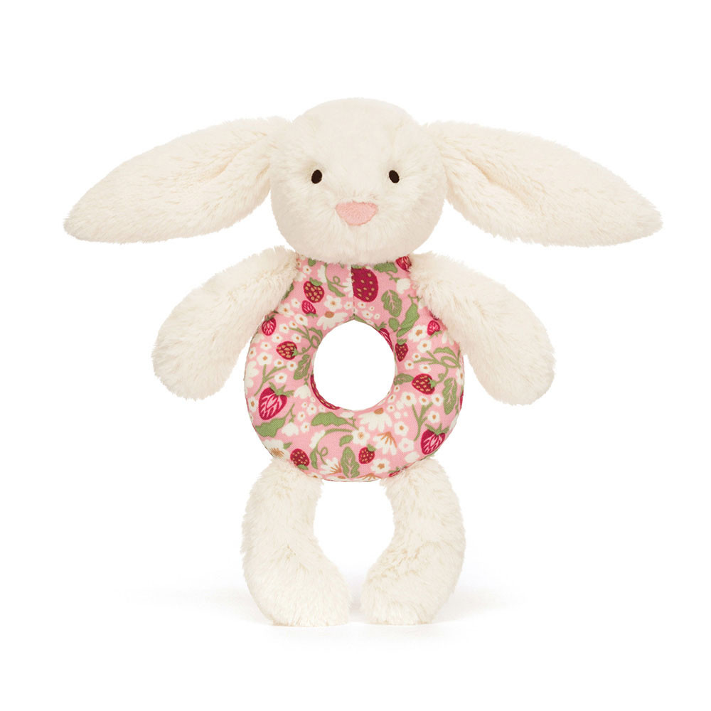 Blossom Cream Bunny 'Berry' Ring Rattle - 图片 4