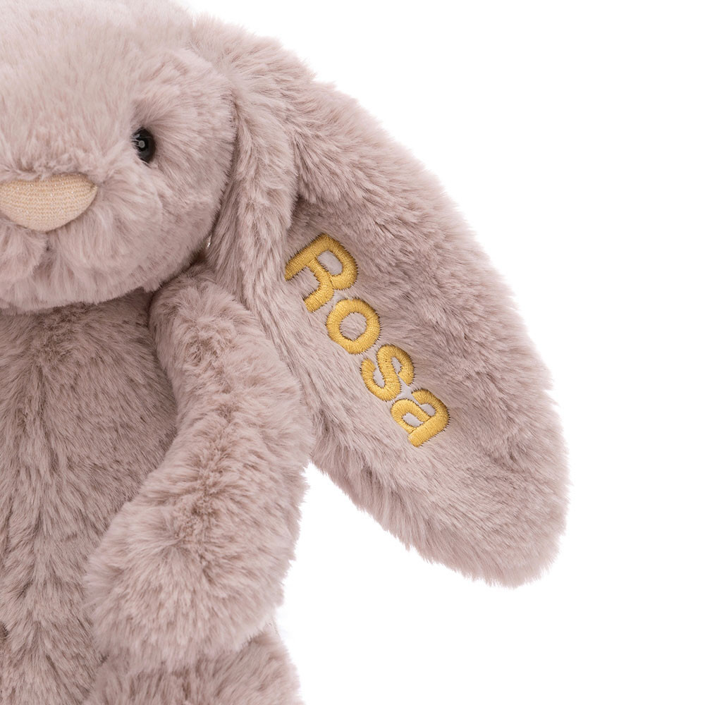 Personalized Bashful Luxe Bunny Rosa Medium - 图片 3