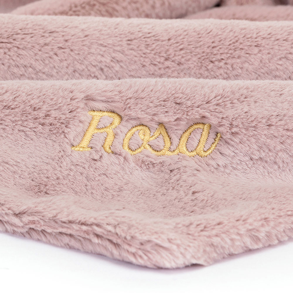 Personalized Bashful Luxe Bunny Rosa Soother - 图片 6