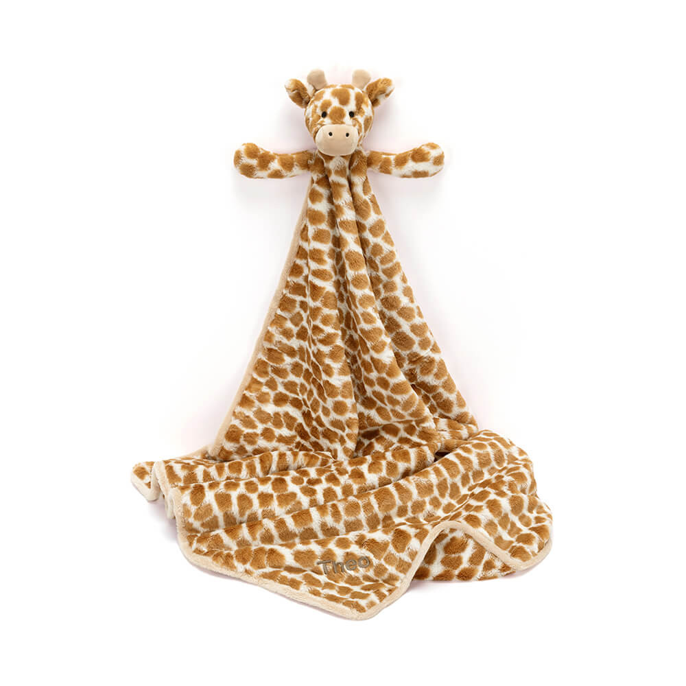 Personalized Bashful Giraffe Blankie - 图片 2