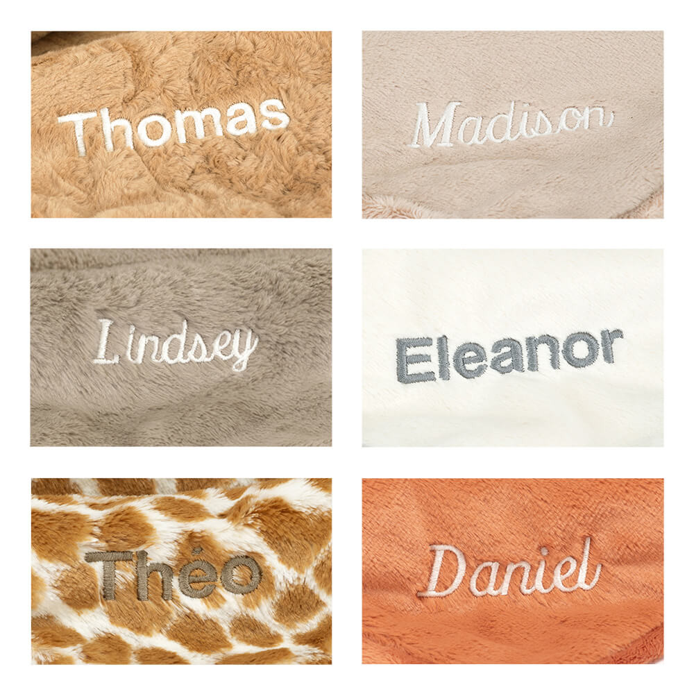 Personalized Bashful Giraffe Blankie - 图片 5