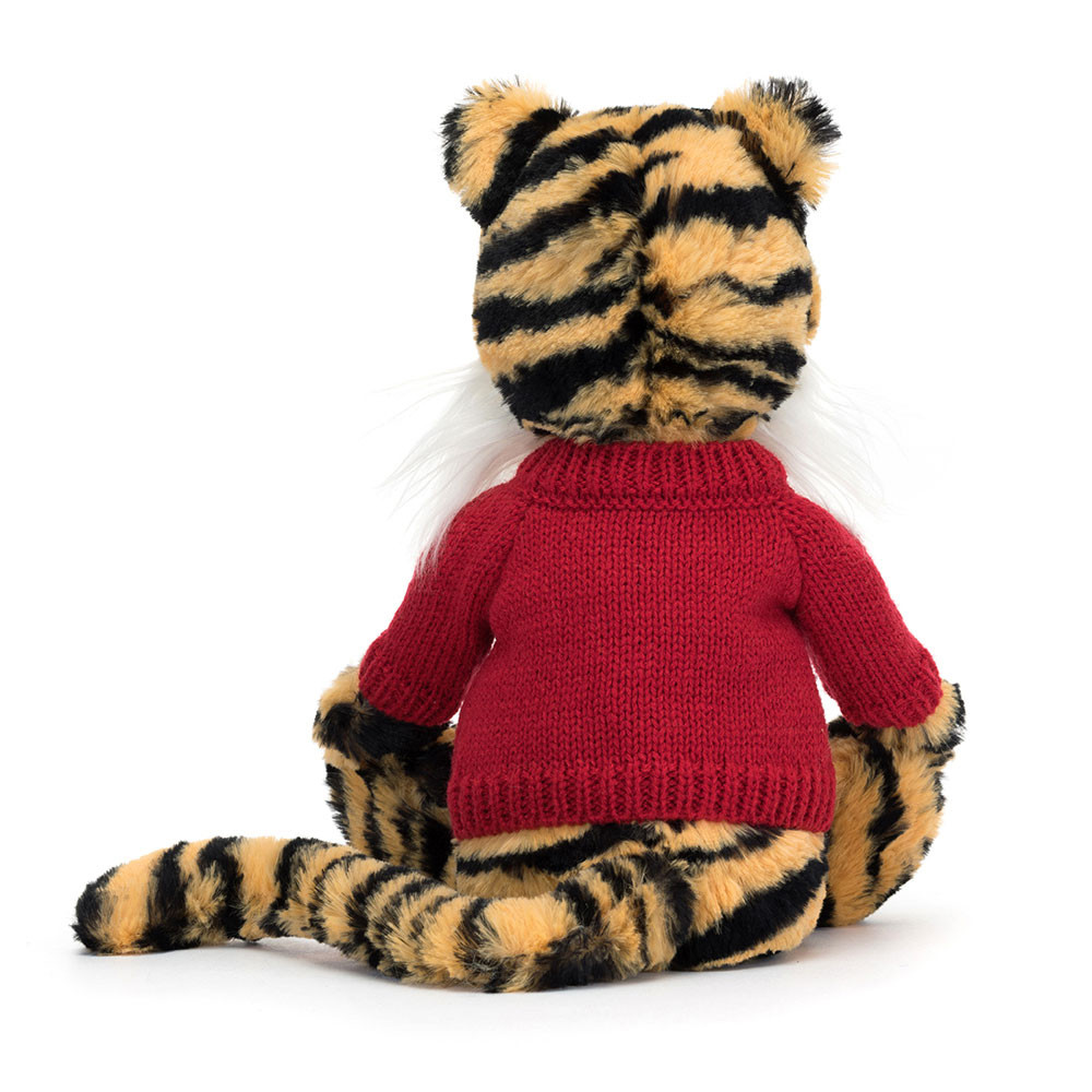 Bashful Tiger with Personalized Red Jumper - 图片 5