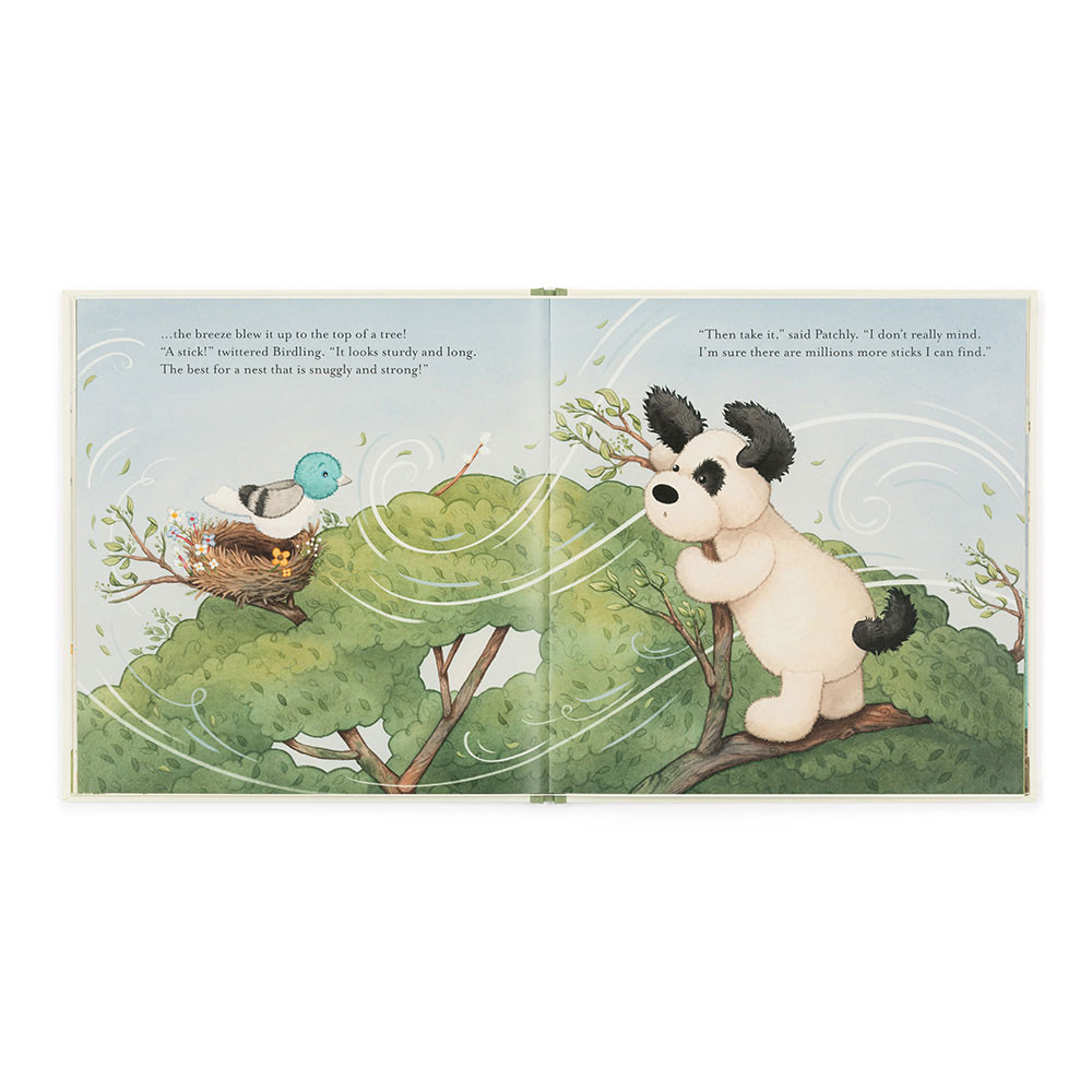 The Pick of the Sticks Book and Bashful Black & Cream Puppy Medium - 图片 5