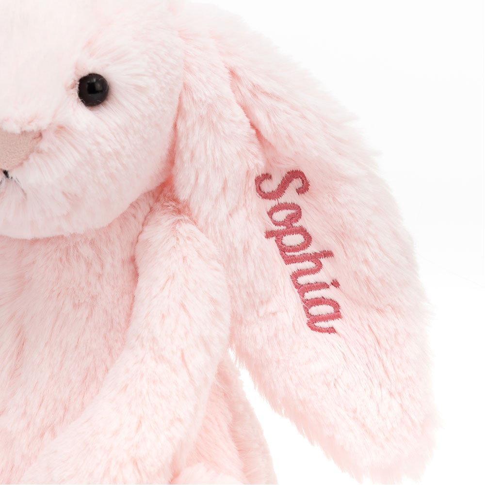 Personalized Bashful Pink Bunny Medium - 图片 4