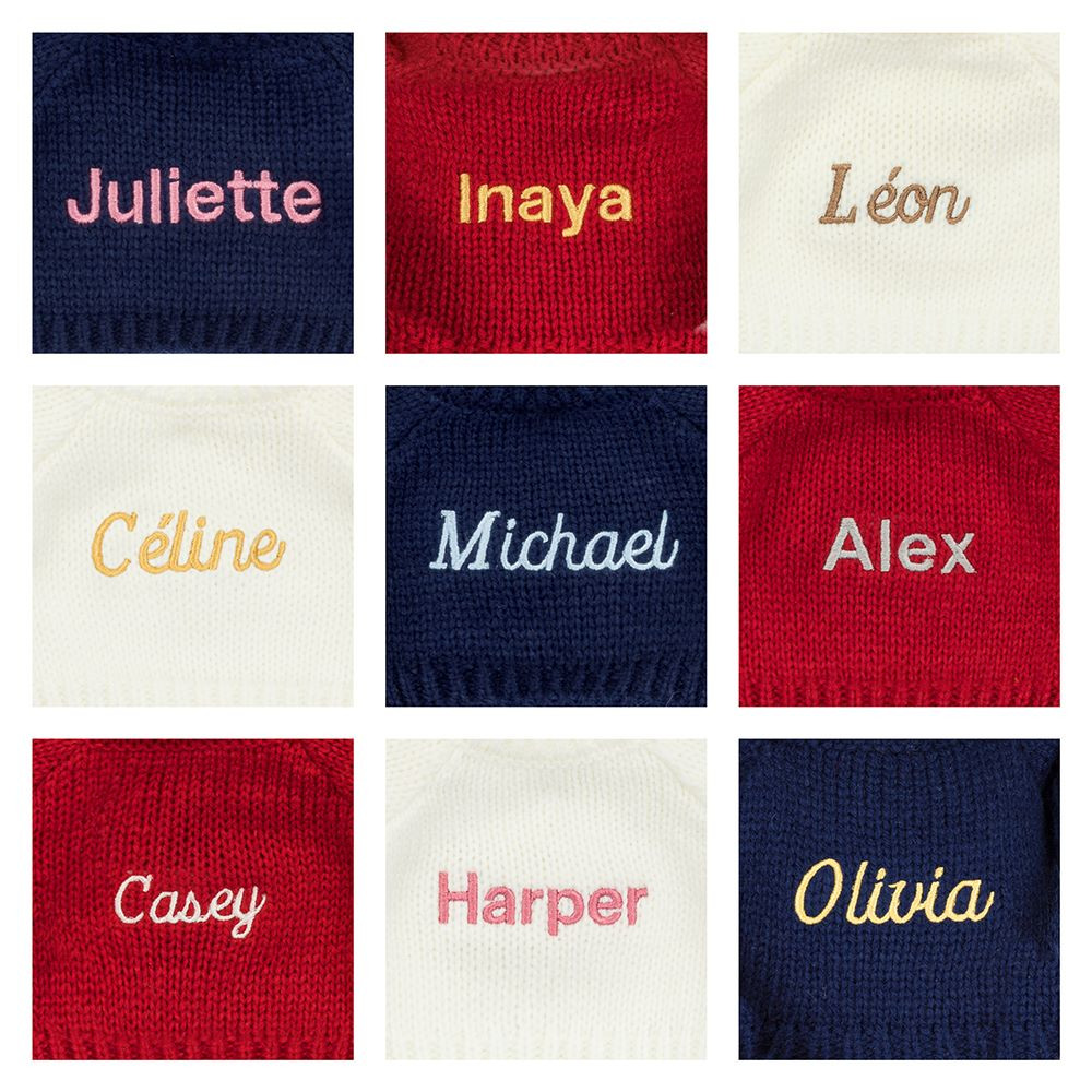 Blossom Cream Bunny 'Berry' with Personalized Red Jumper - 图片 2