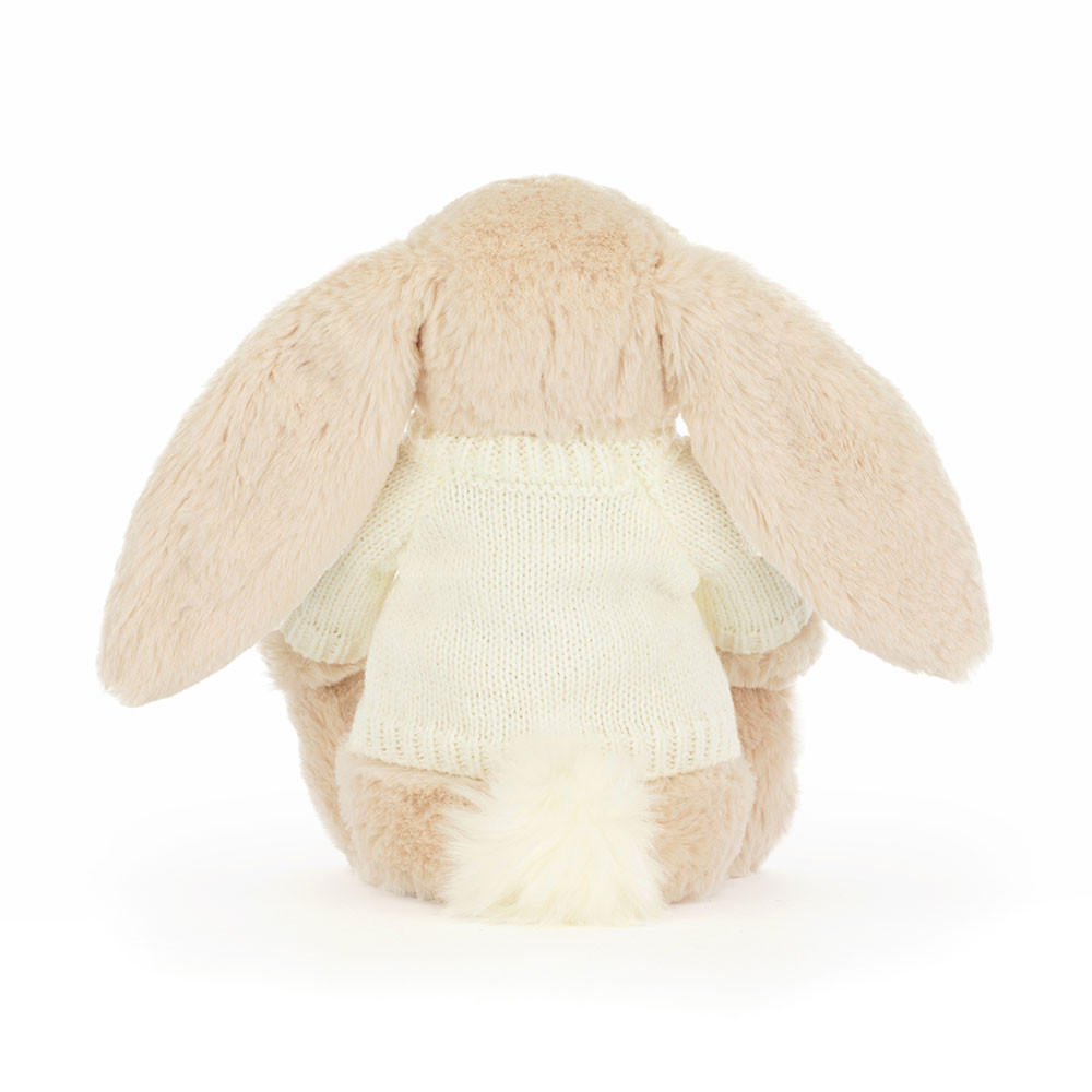 Bashful Luxe Bunny Willow with Personalized Cream Jumper - 图片 5