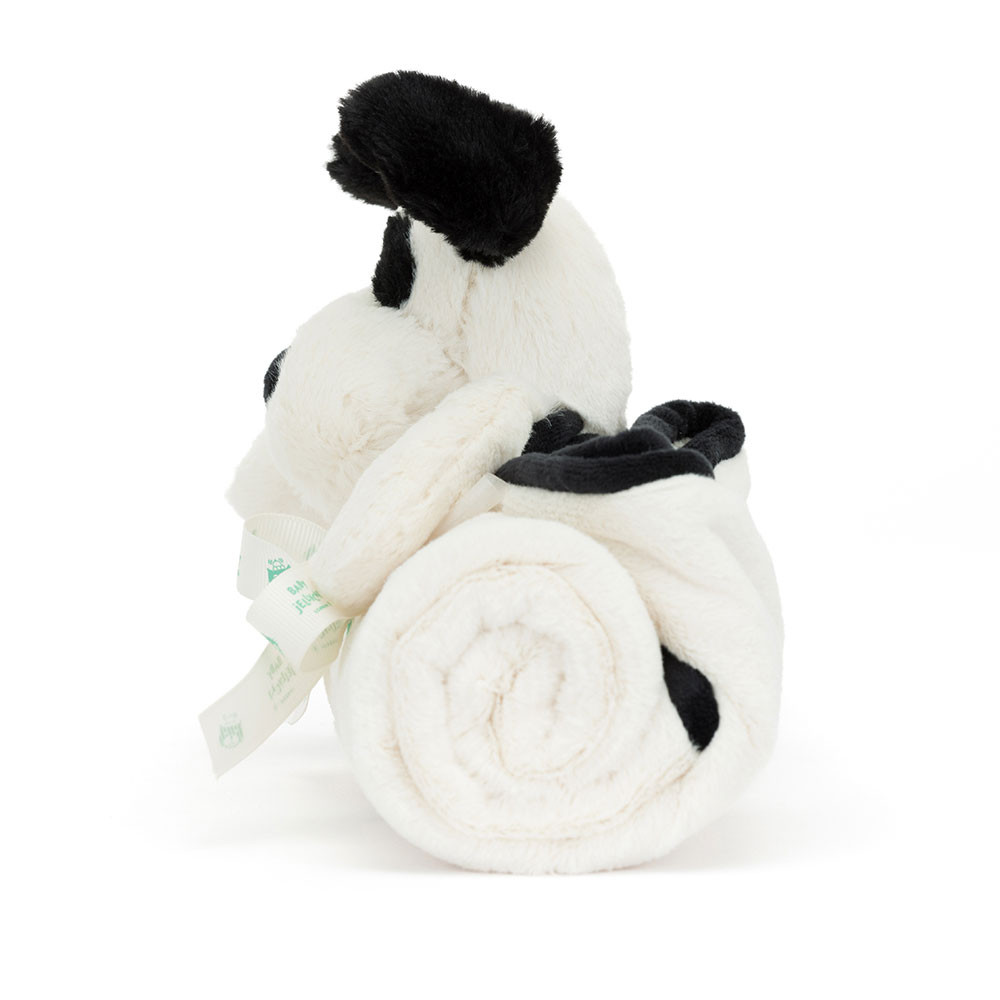 Bashful Black & Cream Puppy Blankie - 图片 2