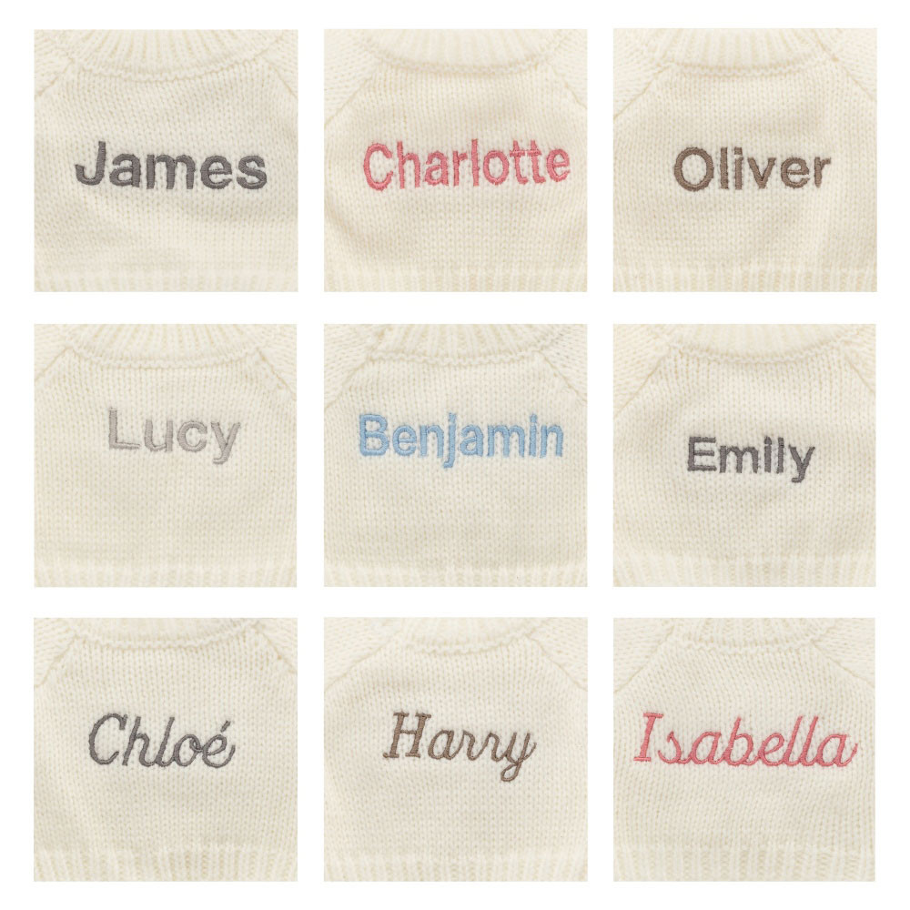 Bashful Silver Bunny with Personalized Cream Jumper - 图片 6