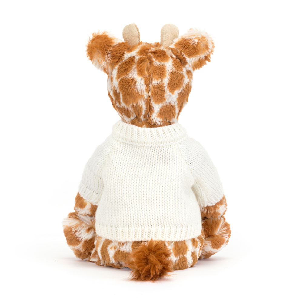 Bashful Giraffe with Personalized Cream Jumper - 图片 5