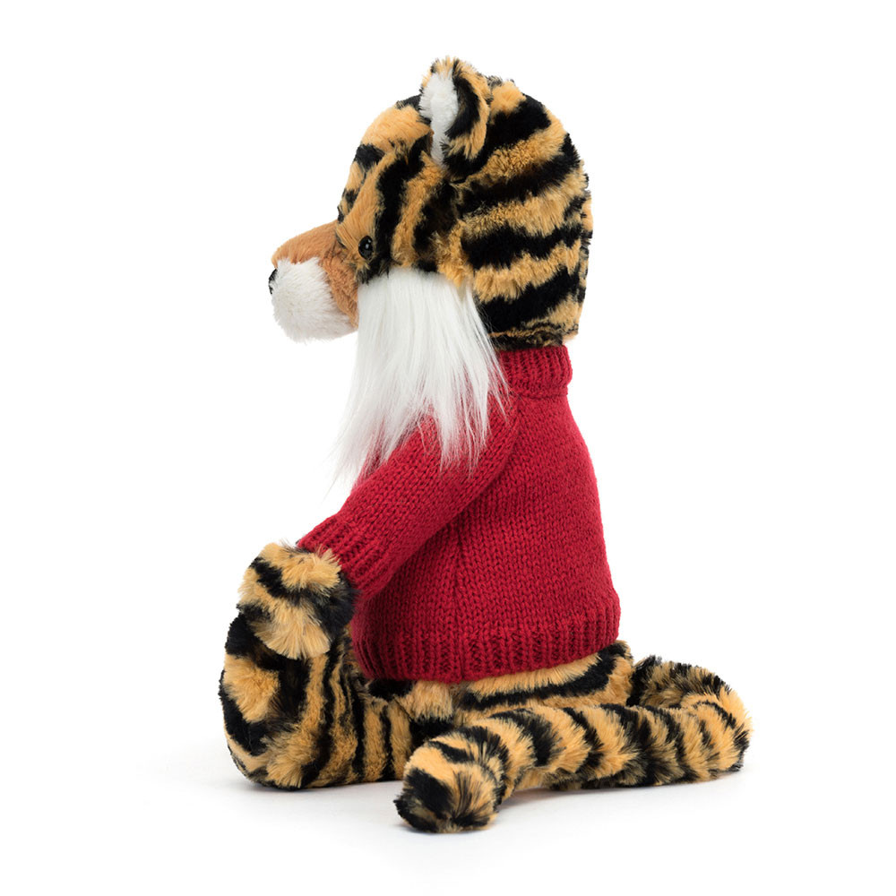 Bashful Tiger with Personalized Red Jumper - 图片 7