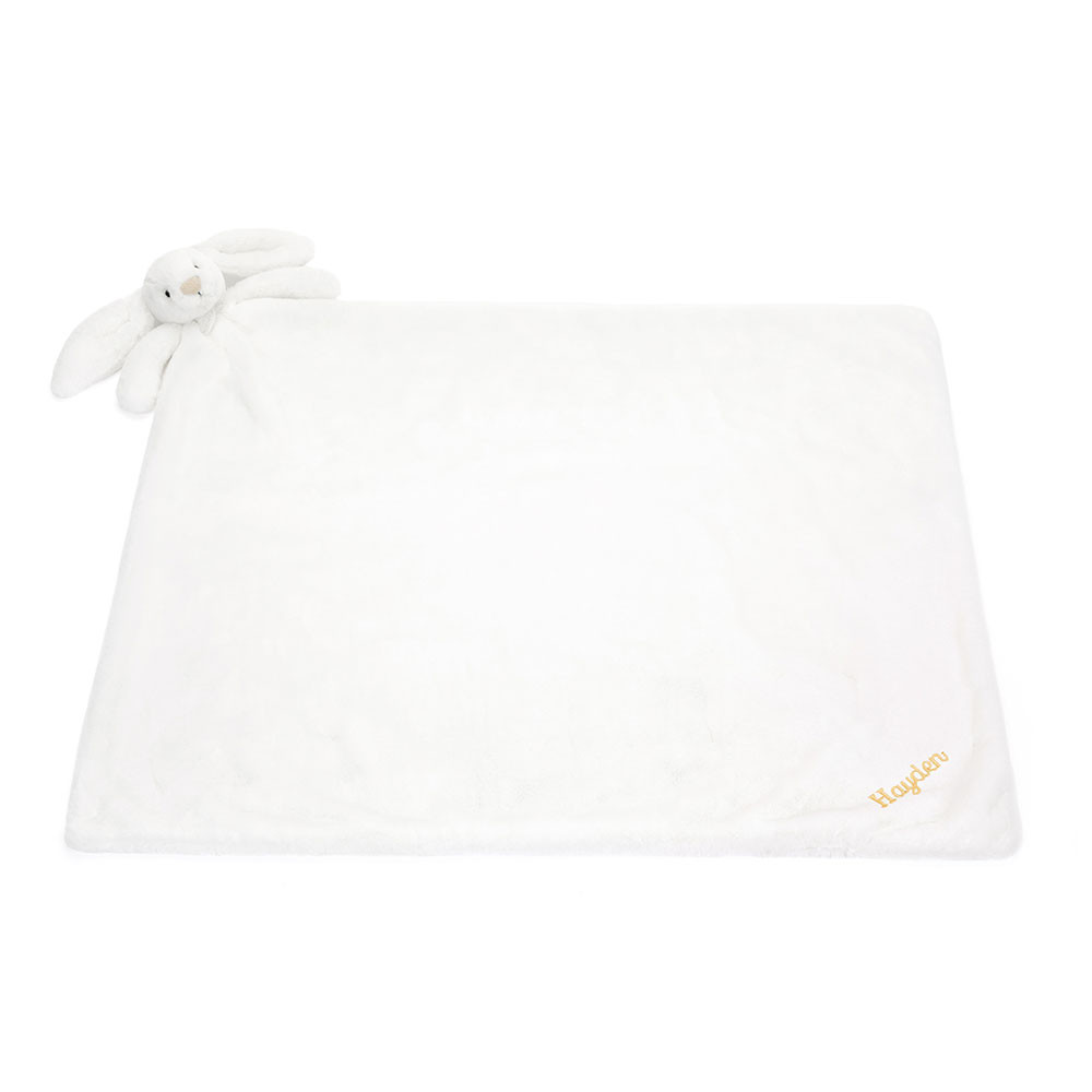 Personalized Bashful Luxe Bunny Luna Blankie - 图片 3