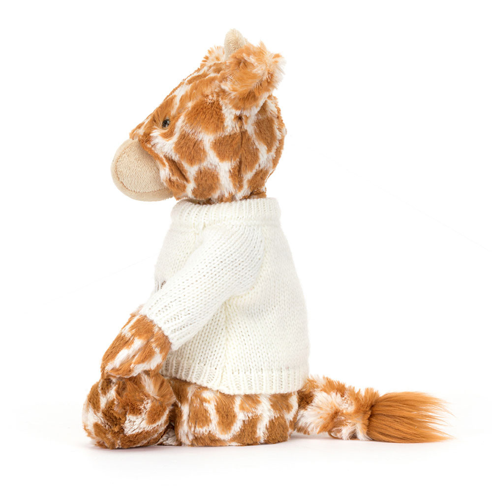 Bashful Giraffe with Personalized Cream Jumper - 图片 7