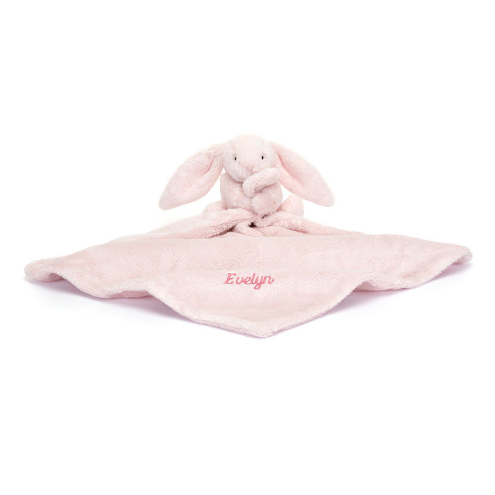 Personalized Bashful Pink Bunny Soother - 图片 2