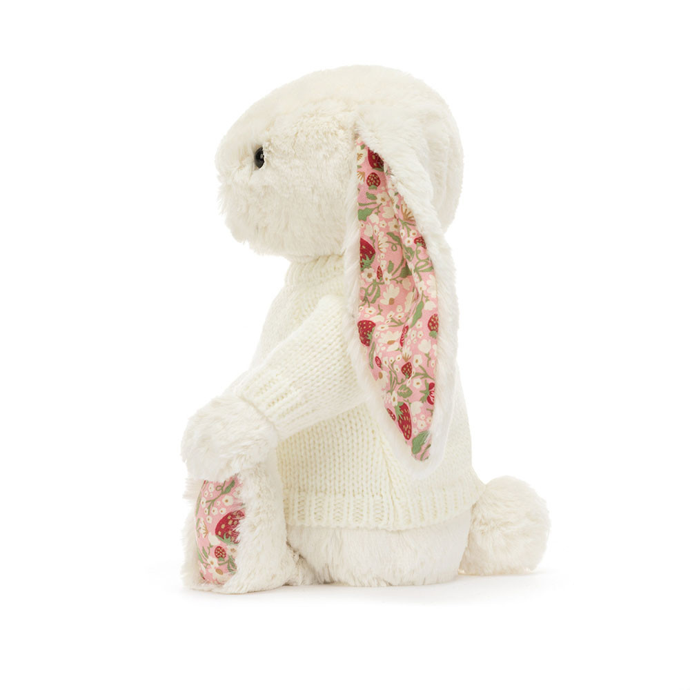 Blossom Cream Bunny 'Berry' with Personalized Cream Jumper - 图片 7