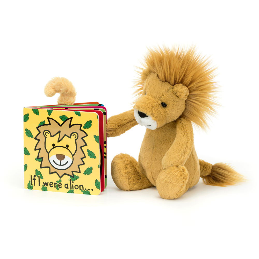 If I Were a Lion Board Book & Bashful Lion Medium - 图片 5