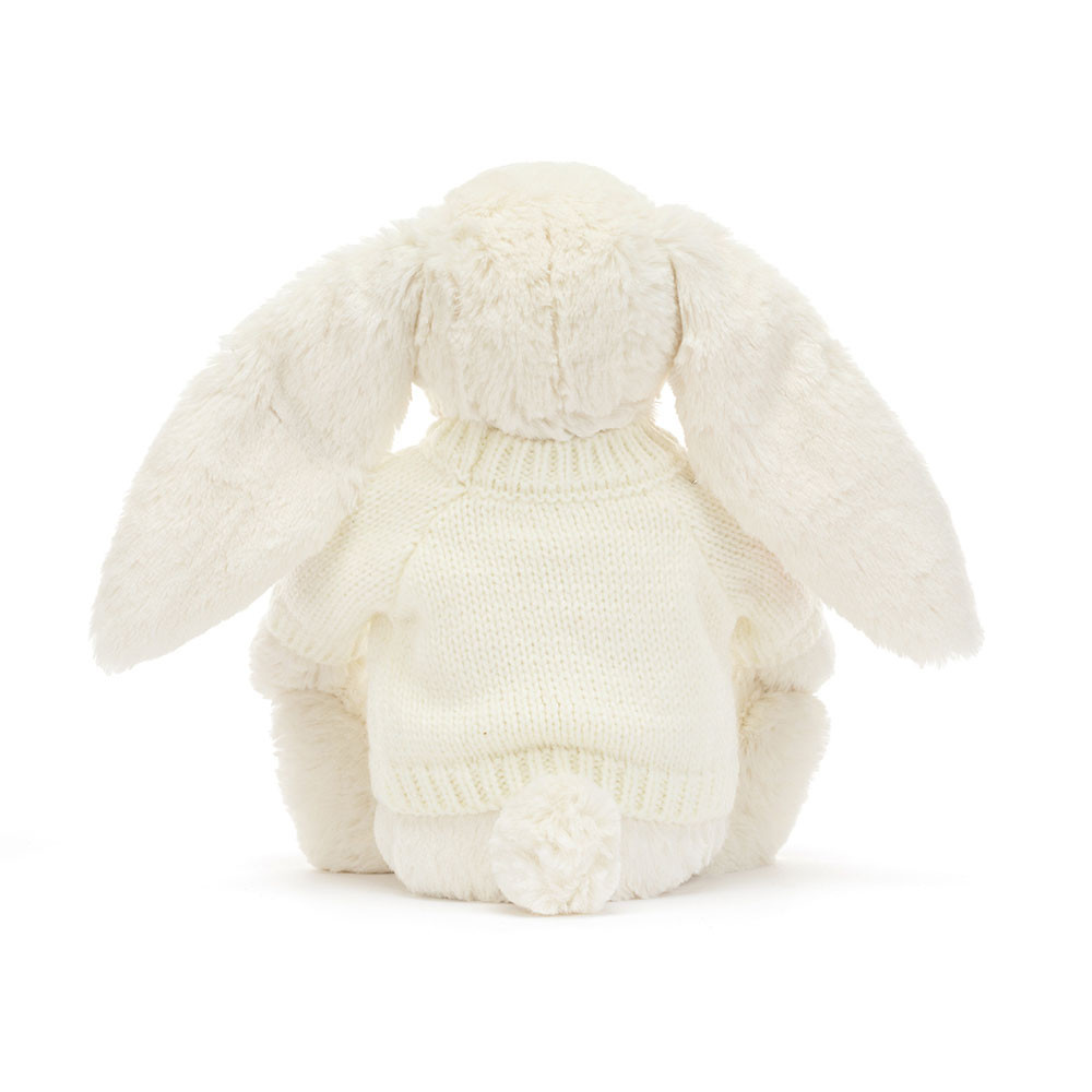 Blossom Cream Bunny 'Berry' with Personalized Cream Jumper - 图片 8