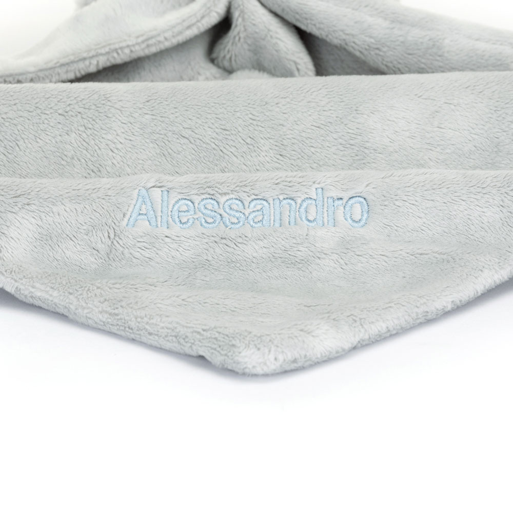 Personalized Bashful Silver Bunny Soother - 图片 6