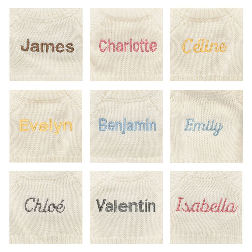 Blossom Cream Bunny 'Berry' with Personalized Cream Jumper - 图片 6