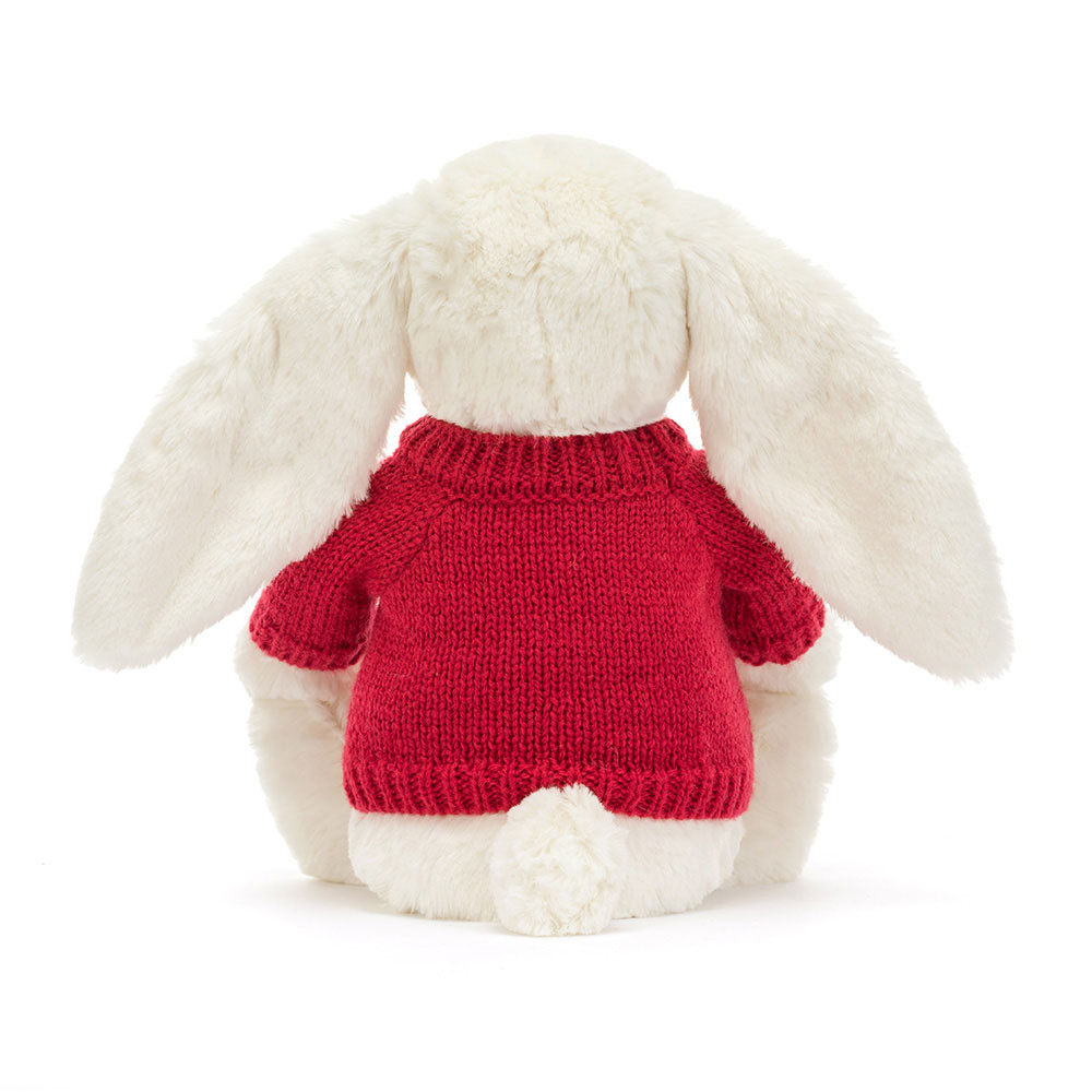 Blossom Cream Bunny 'Berry' with Personalized Red Jumper - 图片 8