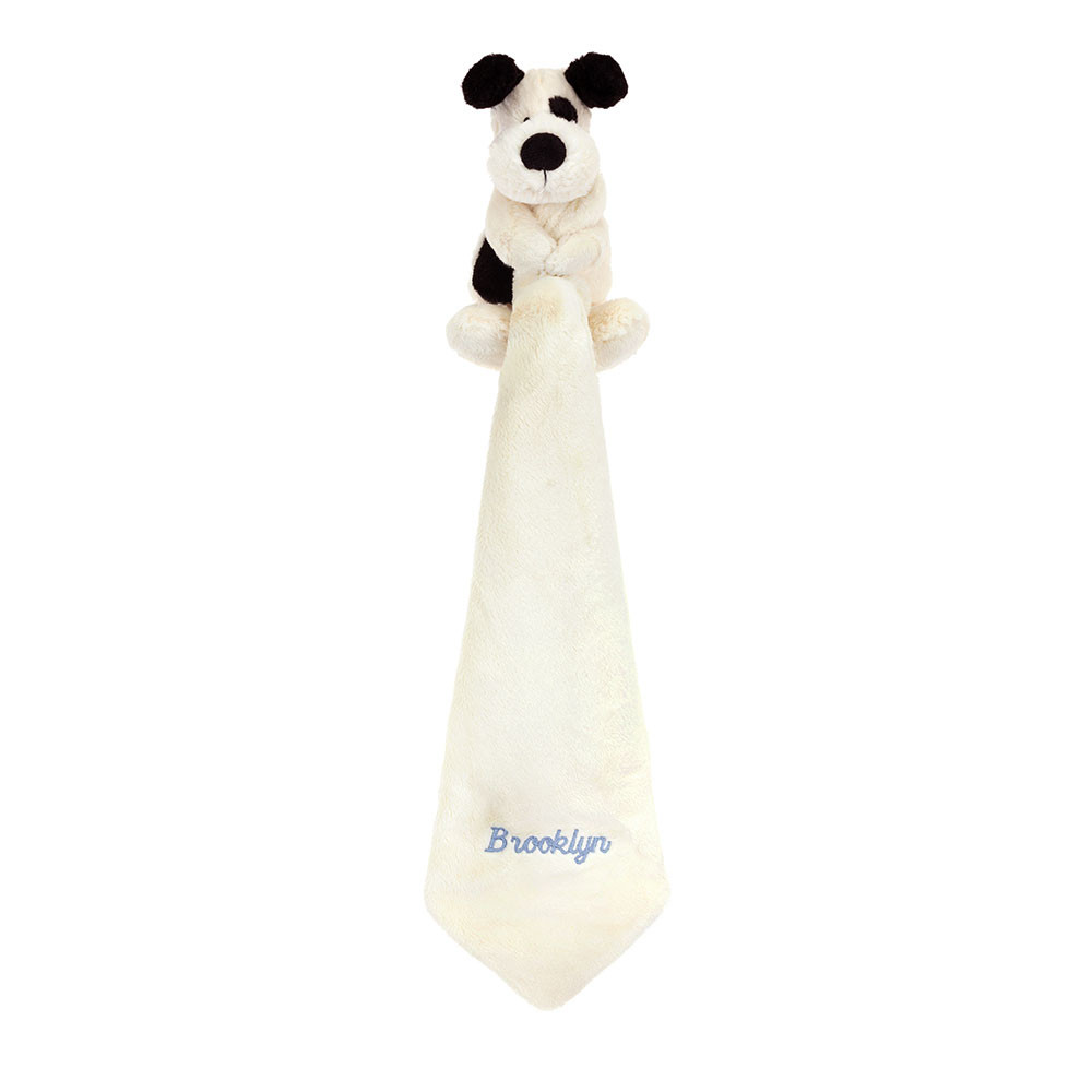 Personalized Bashful Black & Cream Puppy Soother - 图片 4