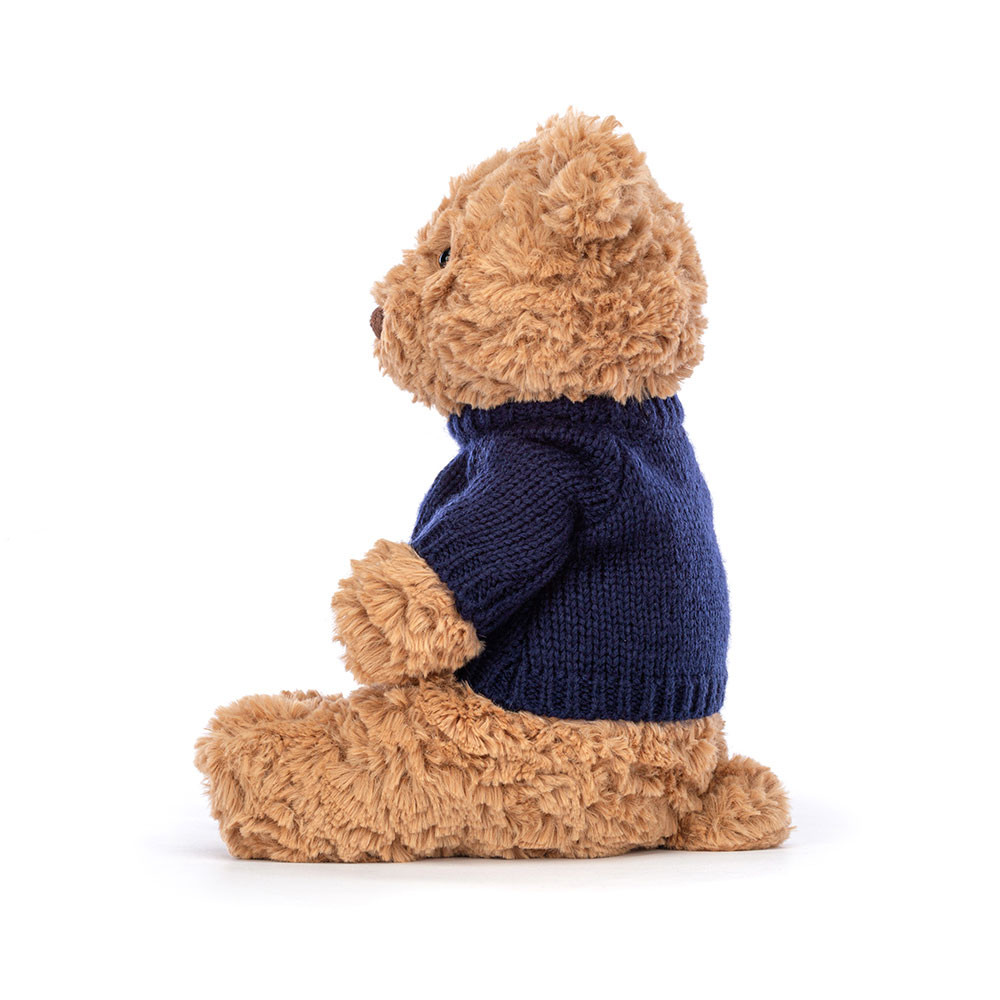 Bartholomew Bear with Personalized Navy Jumper - 图片 3