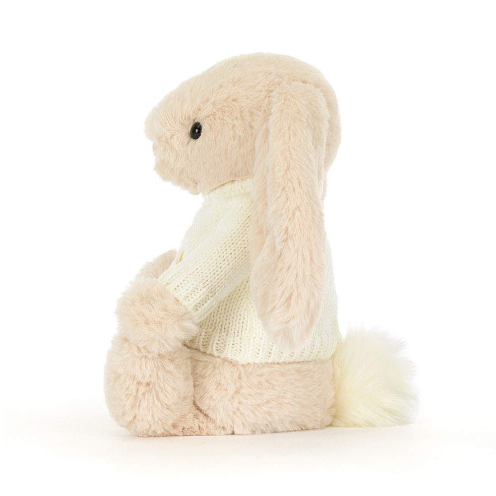 Bashful Luxe Bunny Willow with Personalized Cream Jumper - 图片 7